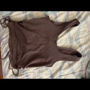 Super cute purple/brown top!